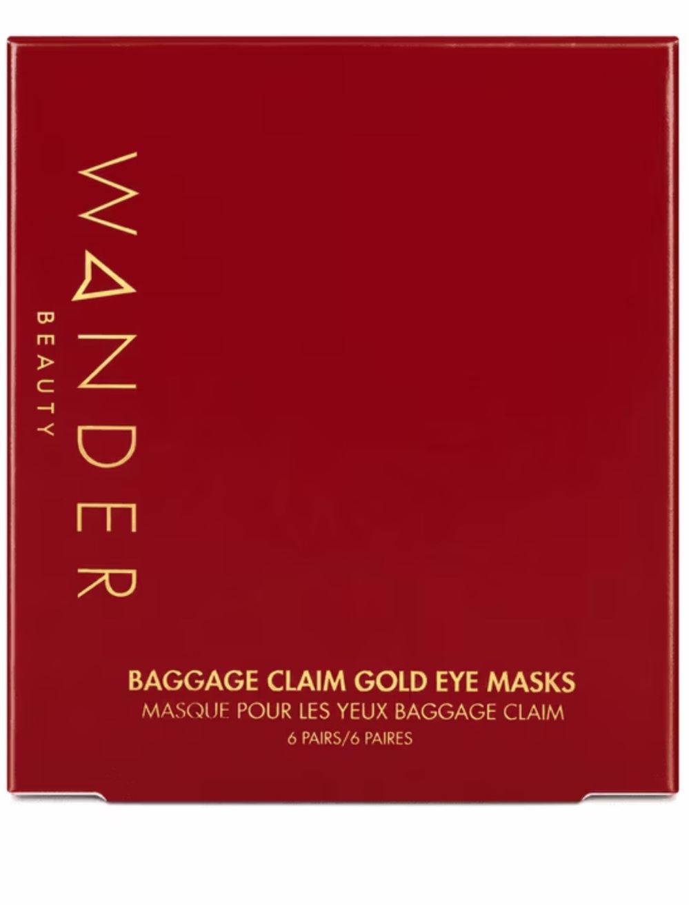 WANDER BEAUTY Baggage Claim Eye Masks 6 Pair Gold Hydration THE ORIGINAL OS